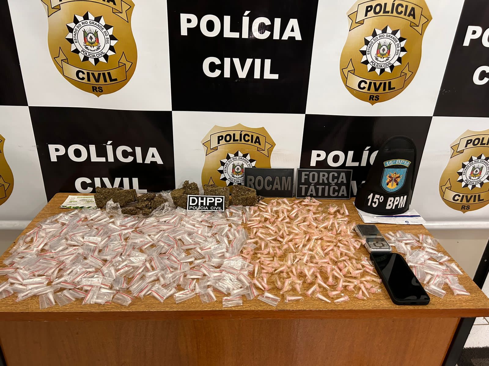 Gerente do tráfico de drogas é preso no Guajuviras/Foto: Divulgação Polícia Civil RS