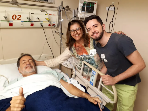 Paulo com esposa e filho – Foto: Arquivo pessoal