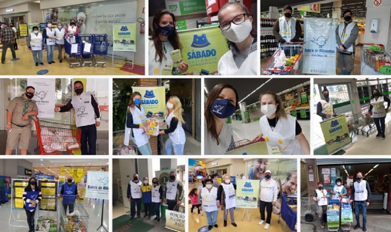 Sábado Solidário acontece em Canoas e mais 19 municípios gaúchos em frente a supermercados