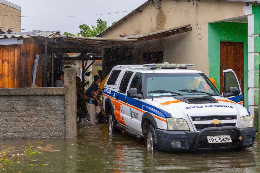 CICLONE NO RS: Equipes DA Defesa Civil e Prefeitura de Canoas visitam locais afetados/Gustavo Garbino