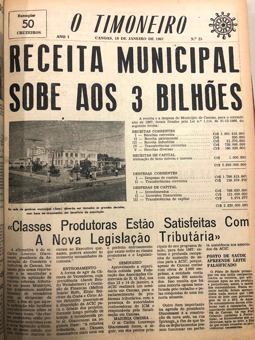 jornal O Timoneiro - 1967