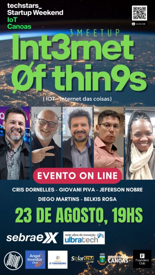 3º MEETUP DO SW CANOAS: Evento online aborda crescente proximidade da internet no cotidiano