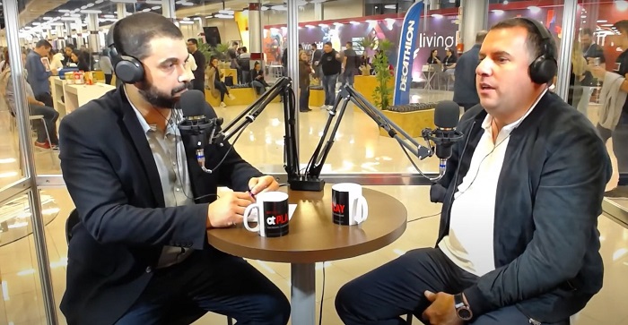 Vanderlei Dutra entrevista presidente da Aelbra, Carlos Melke no Canoas Podcast do Grupo O Tioneiro durante o Living Lab/ - Foto: O Tinoneiro