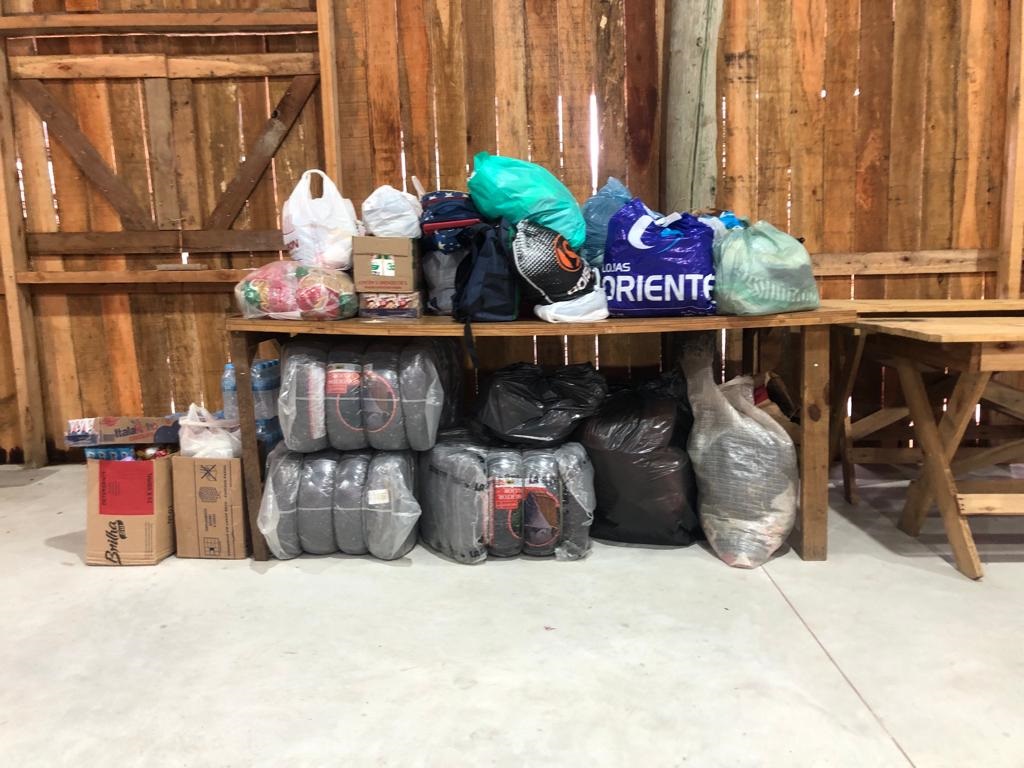 Campanha de arrecadação de alimentos não perecíveis é realizada durante Acampamento Farroupilha - Foto: Simone Dutra/OT