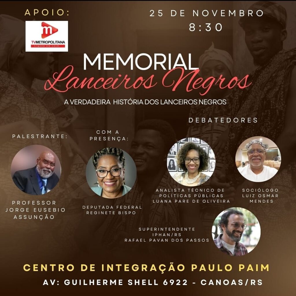 Evento “Memorial Lanceiros Negros” ocorrerá sábado, 25, em Canoas.