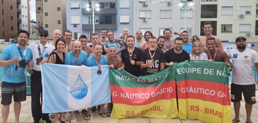 Geração Água e Grêmio Náutico Gaúcho juntos no Campeonato Estadual Master de Natação