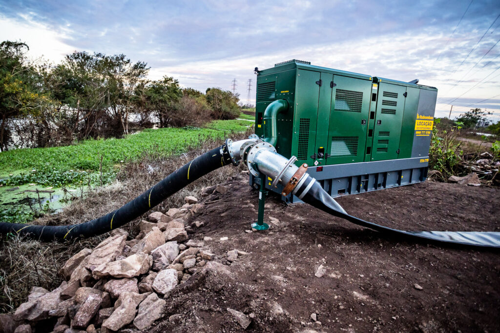infiltração no dique