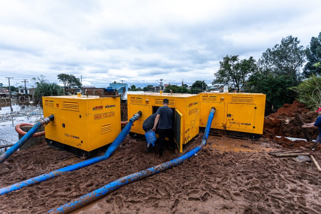 Prefeitura de Canoas diz que operação da Casa de Bombas 3 foi retomada no Rio Branco - Foto: Thiago Guimarães