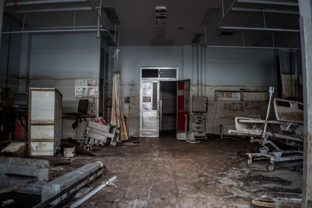 Limpeza e recuperação do HPS de Canoas são iniciadas; não há previsão de retorno - Foto: Joshua Straccioni