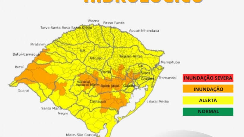 Defesa Civil emite alerta para risco de cheias em praticamente todo o estado