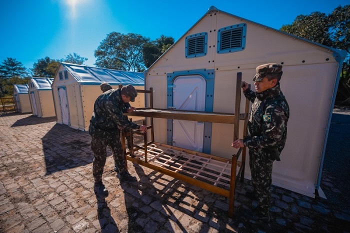 Inaugurada primeira ‘Cidade provisória’ com tem 126 casas em Canoas- Foto Joel VargasAscom GVG