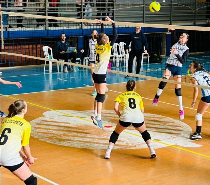Final do vôlei feminino em Lajeado - Foto Divulgação Telos