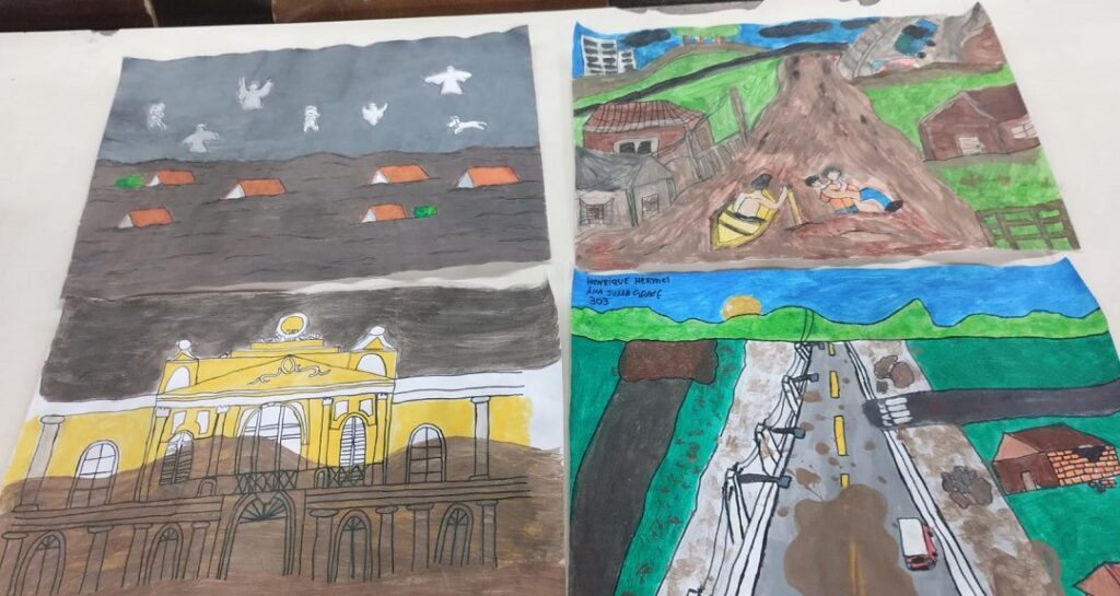 Alunos do Ensino Médio de Canoas realizam mostra artística com tema da enchente