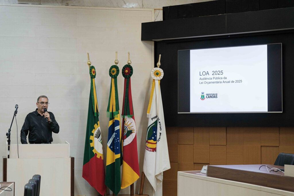 Lei Orçamentária para 2025 é apresentada pela Prefeitura de Canoas em audiência pública na Câmara