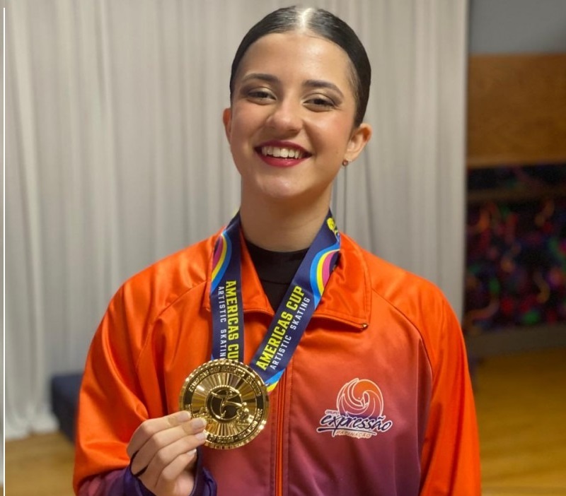 Patinadora gaúcha Laís Herbstrith von Zeidler é campeã da America´s Cup, em Orlando