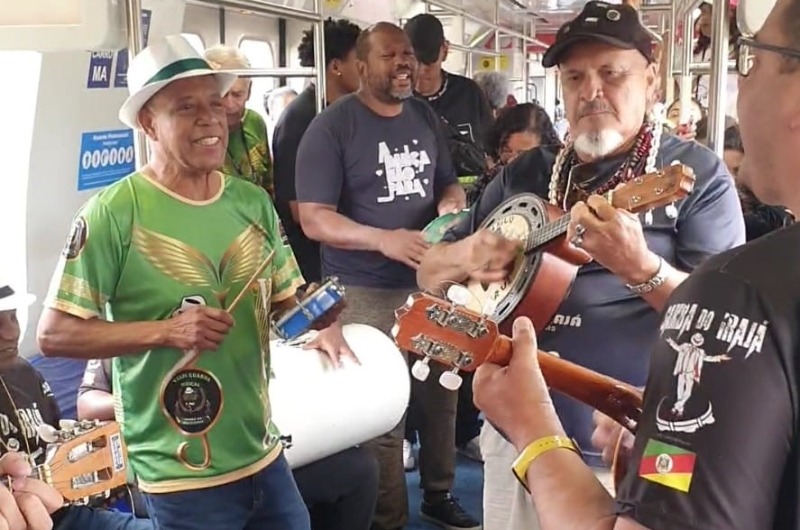 Samba no Trem celebra os 40 anos de operação da Trensurb no Estado