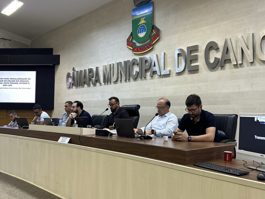 Secretário de Obras fala sobre reconstrução dos diques na Câmara, e vereadores cobram prazos