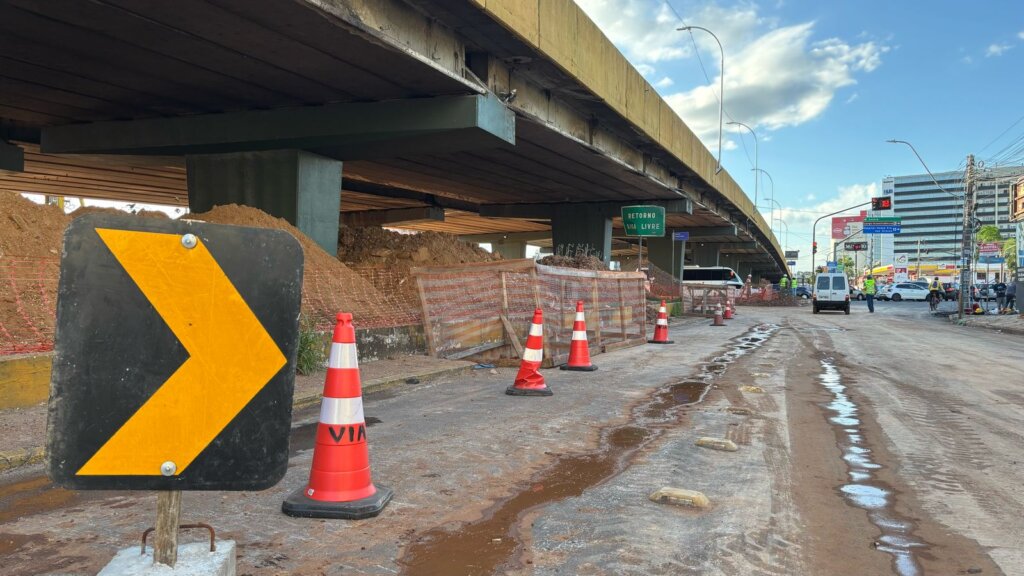 Rotatória central da avenida Getúlio Vargas passará por estreitamento de faixas nesta terça, 15, e quarta-feira, 16