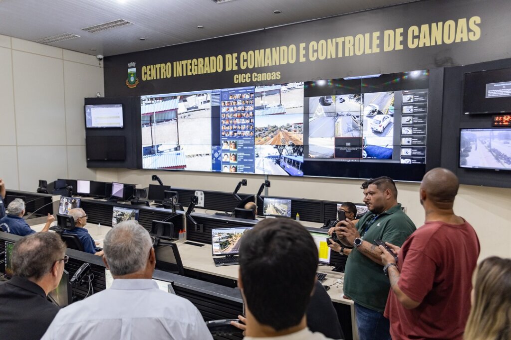 Canoas conta com novo sistema de monitoramento da cidade e cercamento eletrônico do Centro