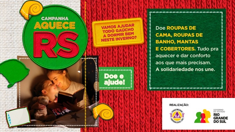 Campanha do Agasalho 2025 - Aquece RS tem início no estado