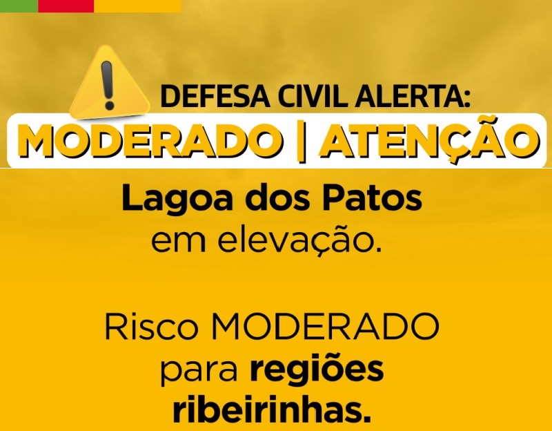 Defesa Civil alerta para lenta elevação da Lagoa dos Patos