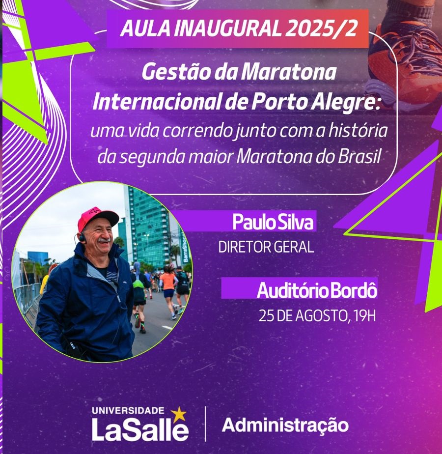 Aula inaugural na Unilasalle destaca bastidores da Maratona Internacional de Porto Alegre