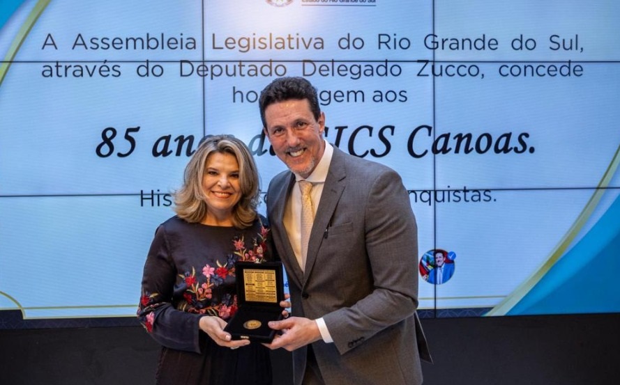 Assembleia Legislativa homenageia os 85 anos da CICS Canoas com a Medalha da 56ª Legislatura